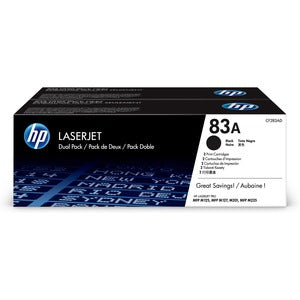 HP 2PK 83A BLACK DUAL PACK TONER CARTRIDGE FOR LASERJET