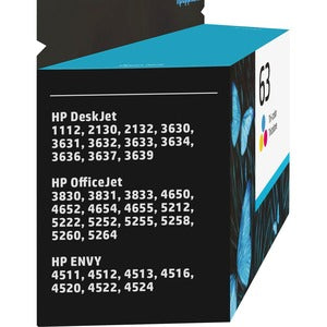 HP 63 TRI-CLR INK CARTRIDGE