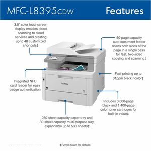 BROTHER MFC-L8395CDW ALL-IN-ONE COLOR LASER