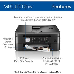 BROTHER MFC-J1010DW ALL-IN-ONE INK JET