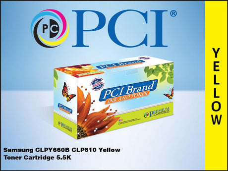 PCI Brand Compatible HP ST960A / Samsung CLP-Y660B Yellow Toner Cartridge 5.5k