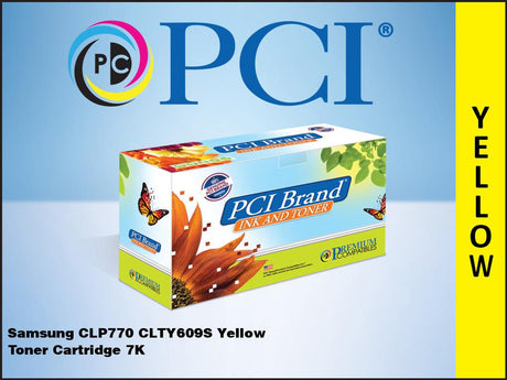 PCI Brand Compatible HP SU563A, Samsung CLT-Y609S Yellow Toner 7K Yield