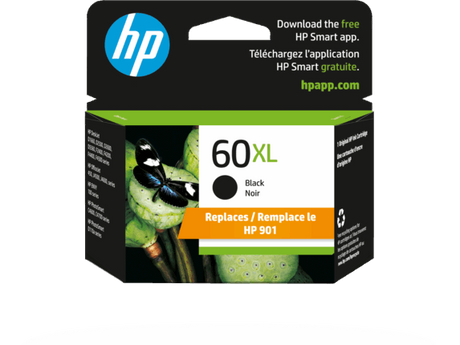 HP 60XL BLACK INK CARTRIDGE APPROX 600PG YIELD