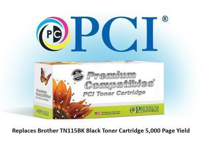 PCI Brand Compatible Brother TN-115BK Black Toner 5K Yield